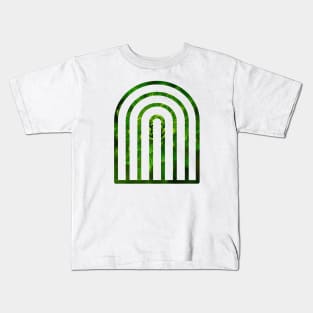 Green leafy deco rainbow Kids T-Shirt